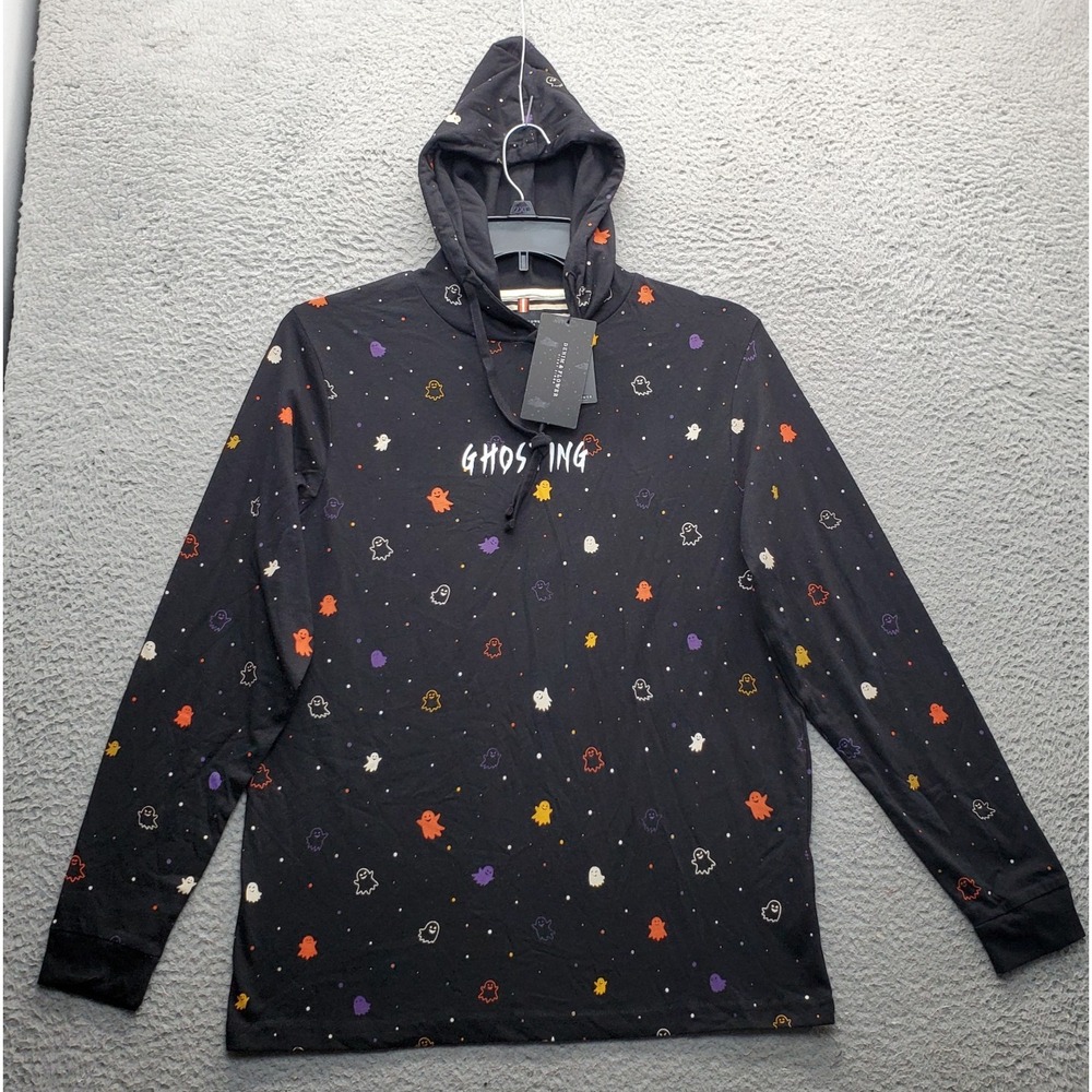 Denim and Flower Ricky Singh Hoodie Unisex Medium Multi Halloween Print Pullover
